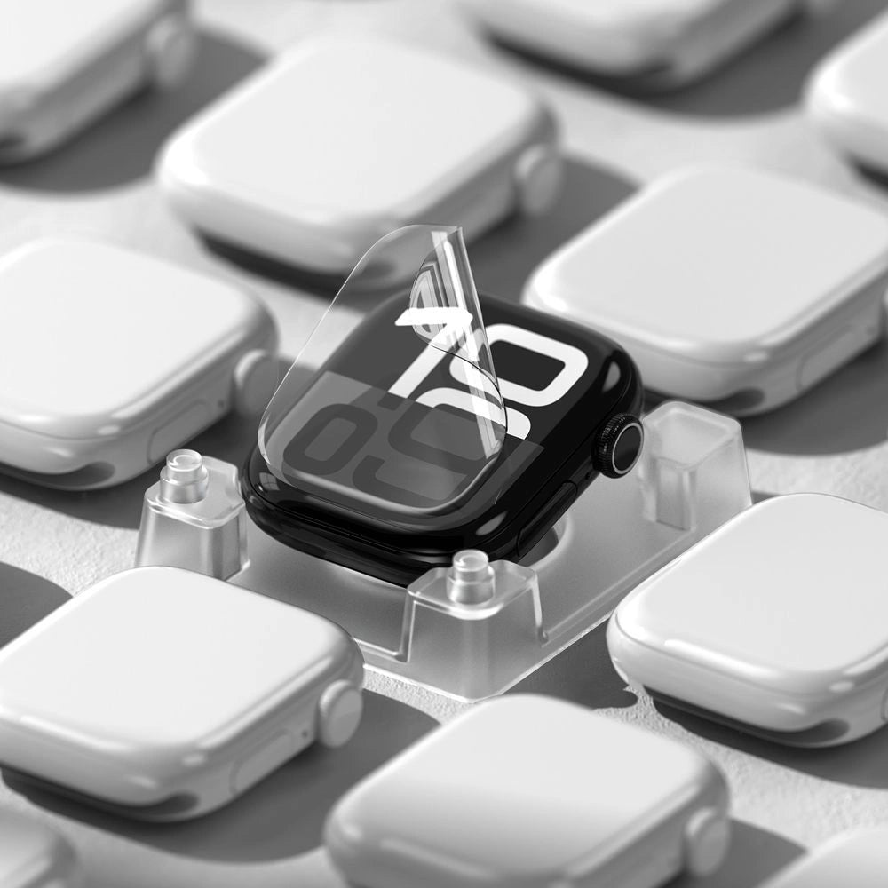 Ringke Dual Easy Pro 2-pack beskyttende film til Apple Watch 10 46 mm - gennemsigtig