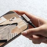 Ringke 3.2 gen. 2x2 USB-C, PD 3.1 240W 2m vinklet kabel - sort