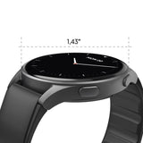 Hama 8900 GPS AMOLED Smartwatch 1,43" med silikonrem - sort