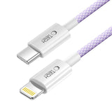Tech-Protect Ultraboost Lite Lightning Cable PD60W / 3A 1m - lilla