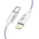 Tech-Protect Ultraboost Lite Lightning Cable PD60W / 3A 1m - lilla
