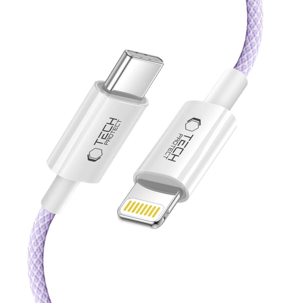Tech-Protect Ultraboost Lite Lightning Cable PD60W / 3A 2m - lilla