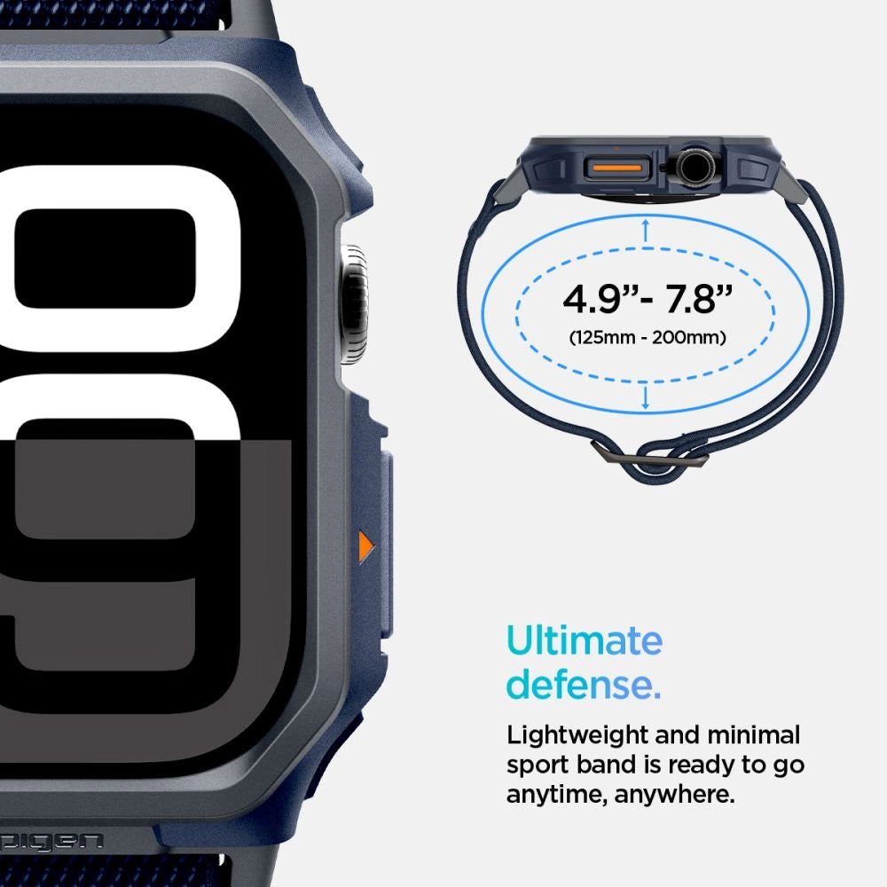 Spigen Lite Fit "Pro" Strap til Apple Watch 10 46mm - Navy Blue