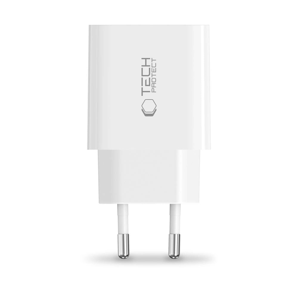 Tech-Protect NC20W vægoplader USB-C-port - hvid