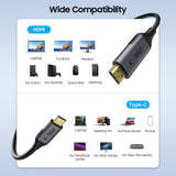 Tech-Protect UltraBoost USB-C / HDMI-kabel 60Hz 180cm - sort