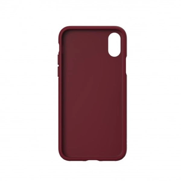 Adidas OR Molded PU Suede case for iPhone X / XS - burgundy