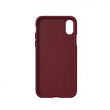 Adidas OR Molded PU Suede case for iPhone X / XS - burgundy