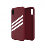 Adidas OR Molded PU Suede case for iPhone X / XS - burgundy