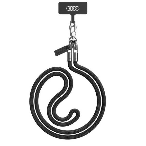 Audi Crossbody Leash Universal 120 cm x 6 mm - sort
