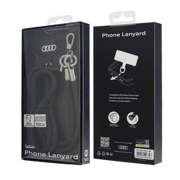 Audi Crossbody Leash Universal 120 cm x 6 mm - sort