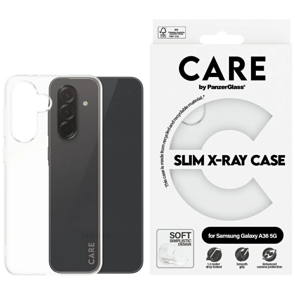 CARE af PanzerGlass Fashion X-Ray Case til Samsung Galaxy A36 5G - Transparent