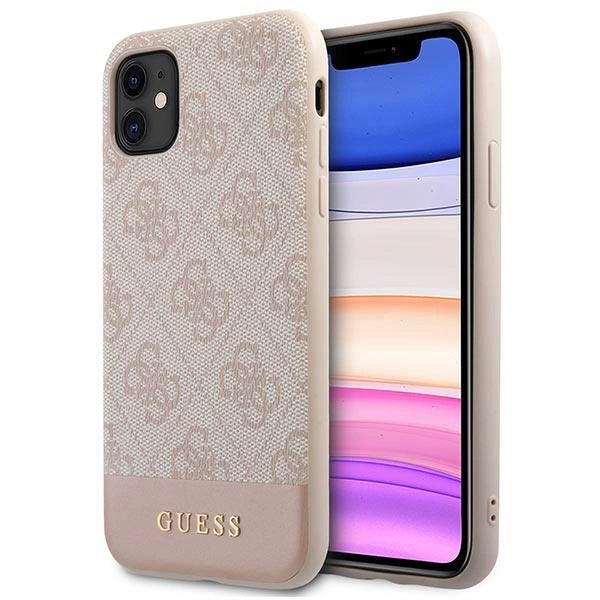 Guess 4G Stripe Collection Case til iPhone 11 / Xr 6.1" - Pink
