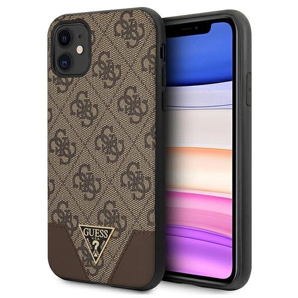 Guess 4G Triangle Samlingscase til iPhone 11 6.1" / Xr 6.1" - brun