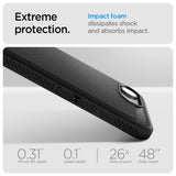 Spigen Rugged Armor MagSafe-fodral til iPhone 16e - sort