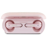 Guess langstrakt metaltrykt logo Bluetooth TWS hovedtelefoner + dockingstation - Pink
