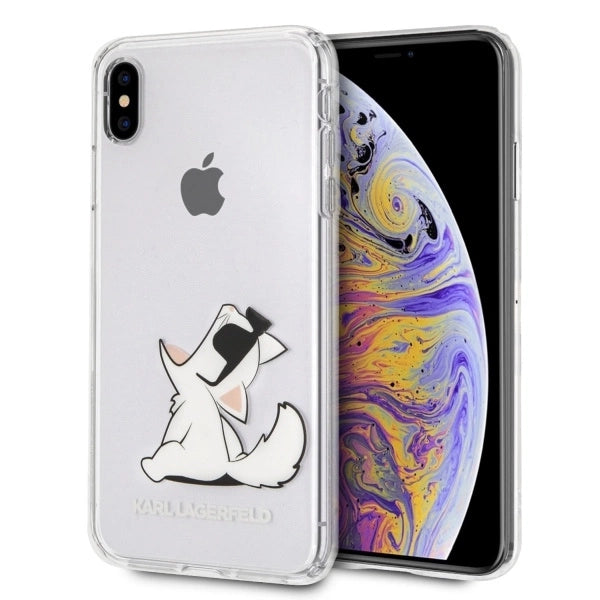 Karl Lagerfeld Choupette Fun iPhone Xs Max Case - gennemsigtig