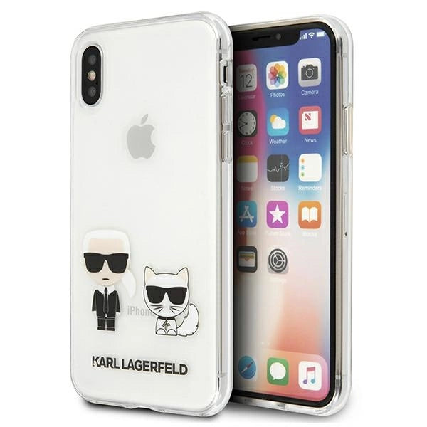 Karl Lagerfeld Karl & Choupette iPhone Xs Max Case - gennemsigtig