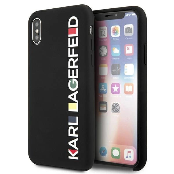 Karl Lagerfeld Glossy Bauhaus iPhone X/XS Case - sort