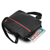 BMW Carbon / Red Stripe 8" Tablet Bag - sort