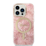 Guess MagSafe case + charger set for iPhone 14 Pro 6.1" - pink