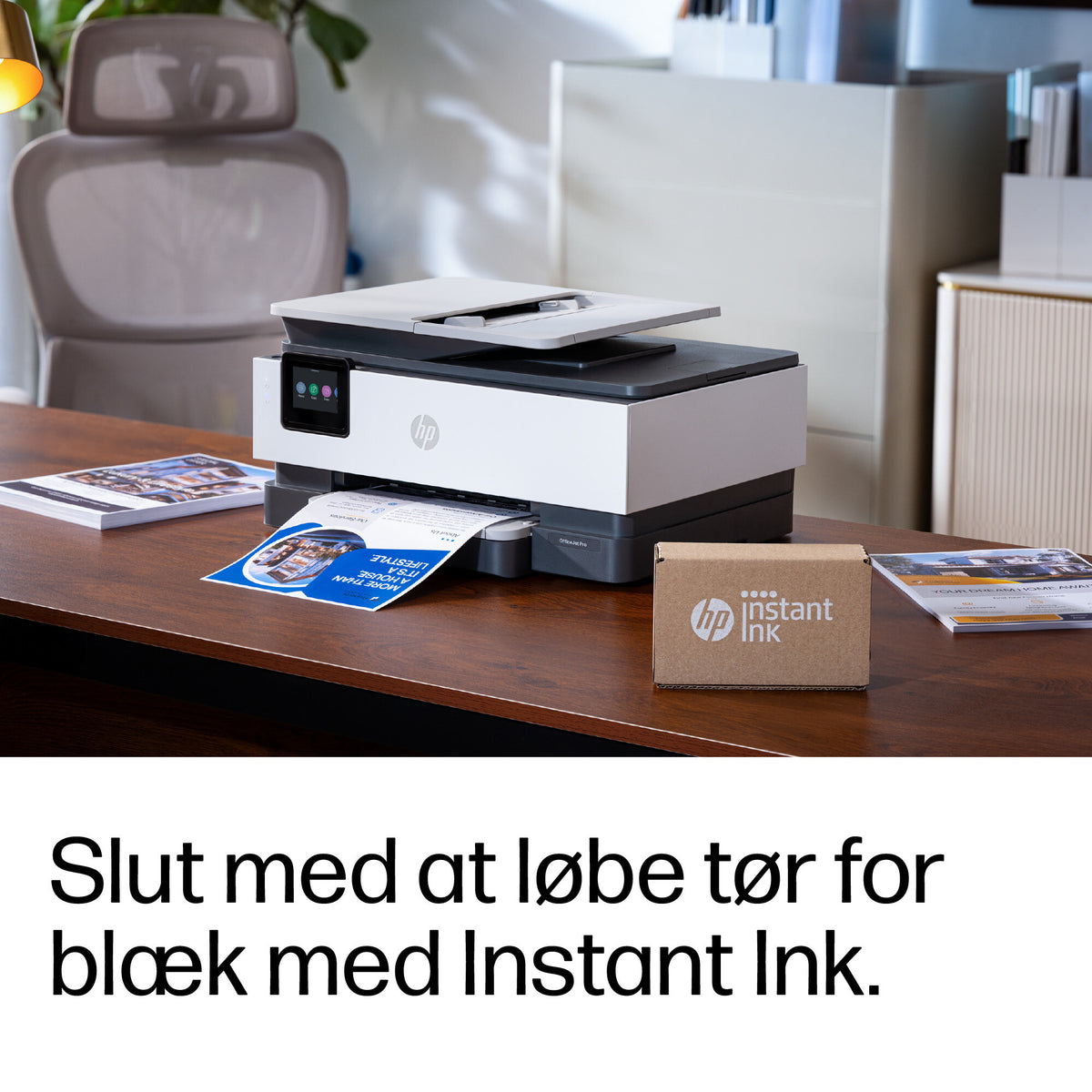 HP OfficeJet Pro 8124e Trådløst All-in-One Farve Printer, Instant Ink; 2-sidet printning
