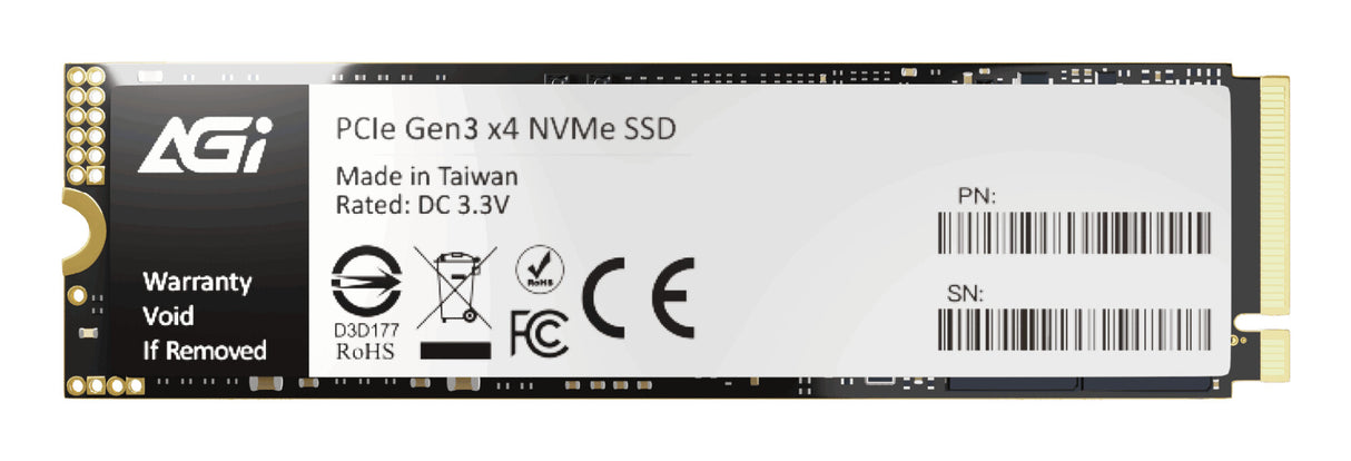AGI Technology AI298 512 GB M.2 PCI Express 3.0 NVMe 3D NAND