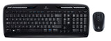 Logitech MK330 tastatur Mus inkluderet Kontor USB QWERTY US International Sort