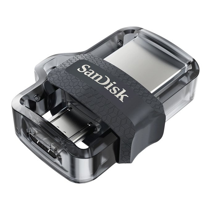 SanDisk Ultra Dual 128GB USB 3.0 / micro USB USB stick Sort Sølv