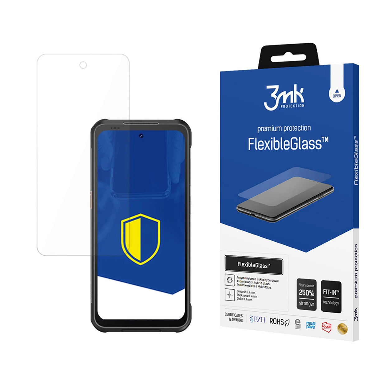 Hybrid glas 3mk FlexibleGlass på Phonemax P20 Pro