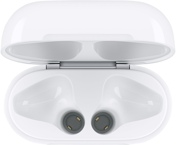 TRÅDLØST OPLADNINGSETUI TIL AIRPODS - KOMPATIBEL MED AIRPODS