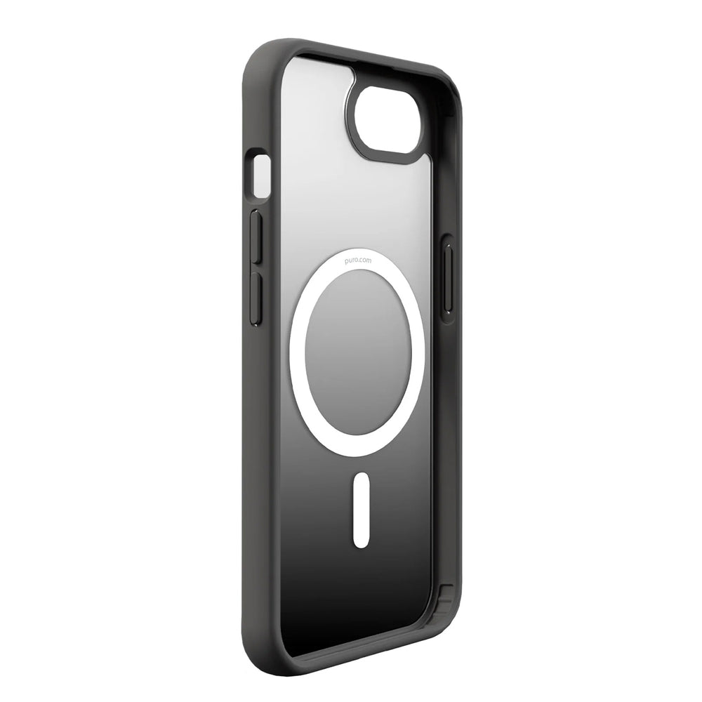 Puro Cover i TPU "GRADIENT" med Magsafe og gradient effekt til iPhone 16E, sort