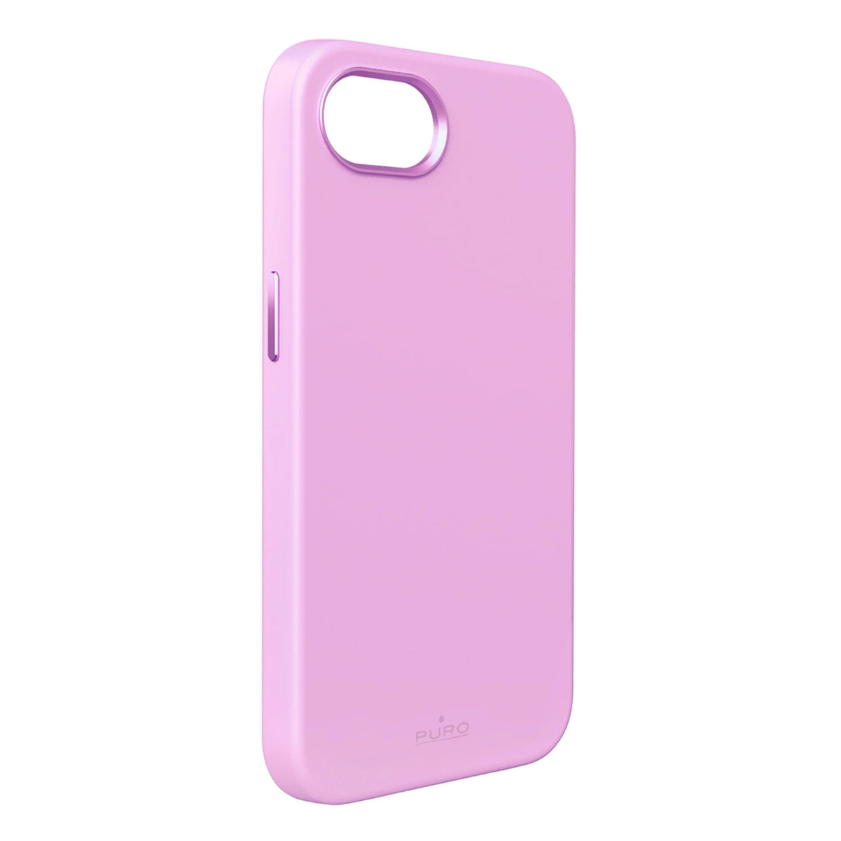 Puro Liquid Silicon Cover "ICON MAG PRO" med Magsafe, metalknapper og kamera ring til iPhone 16E, pink