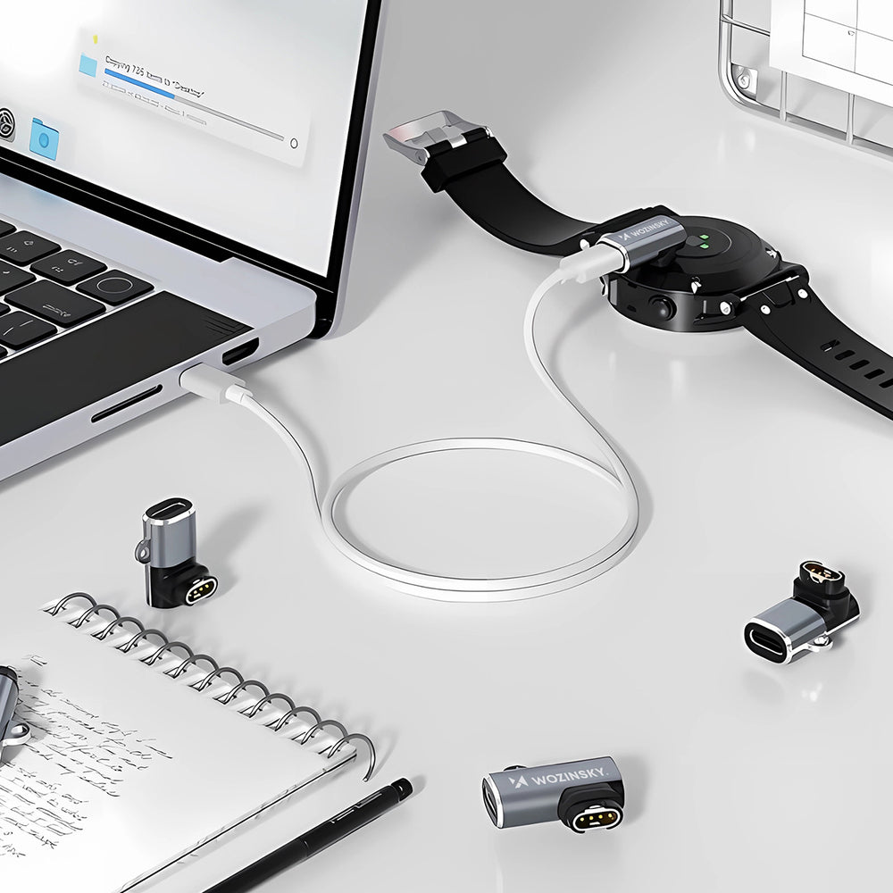 Wozinsky WAYGS1 USB-C Adapter for Garmin Smartwatch - Gray