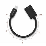Wozinsky WOTGY1S USB-C 3.0 (male) - USB-A 3.0 (female) OTG Adapter - Black