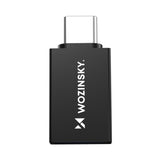 Wozinsky W10GY1S USB-C - USB-A 3.2 10Gb/s Adapter - sort