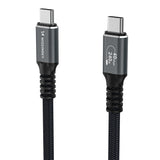 Wozinsky WPS-UY42S USB-C Thunderbolt 4 Kabel 240W 2m 4K - sort