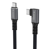 Wozinsky WPS3-UY41S USB-C Thunderbolt 4 240W 1m 4K vinklet kabel - sort