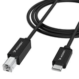 Wozinsky WKDDY2S USB-B - USB-C Kabel 2m - sort