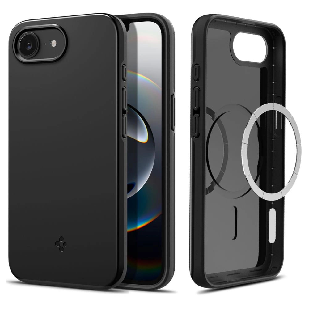 Spigen Thin Fit Mag iPhone 16e Case - sort
