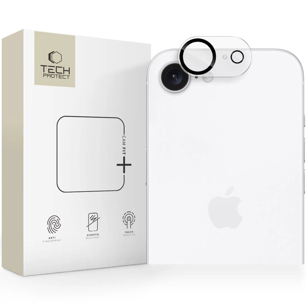 Tech-Protect Cam Fit+ Kamera Cover til iPhone 16e - Klar
