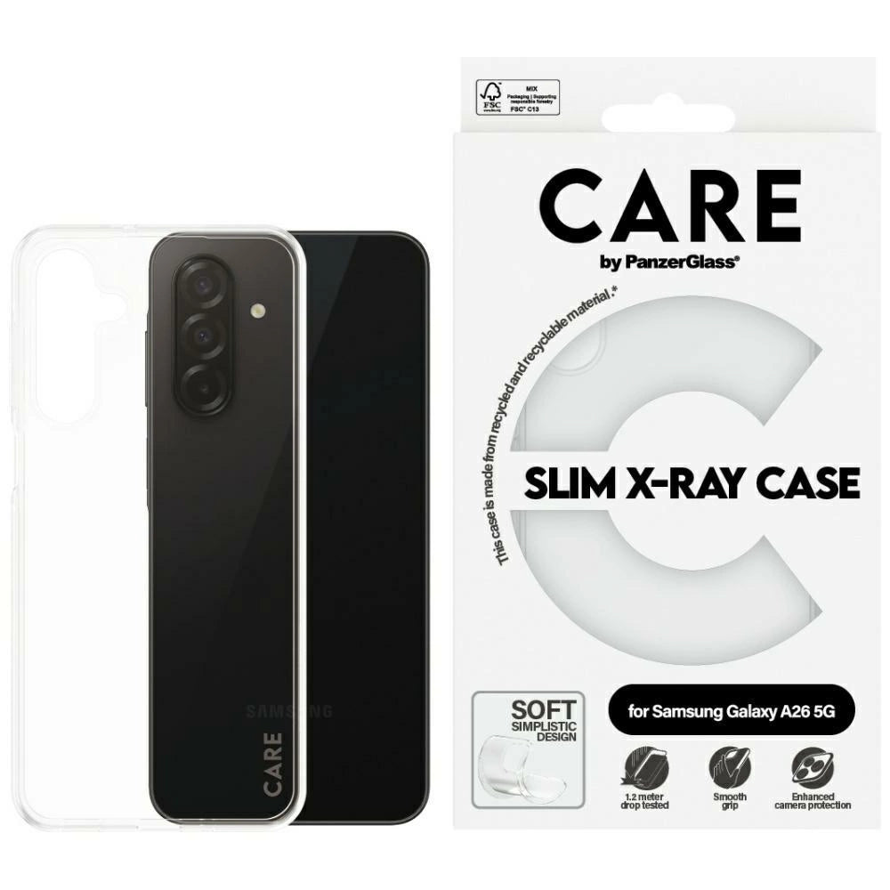 CARE af PanzerGlass Fashion X-Ray Case til Samsung Galaxy A26 5G - Transparent