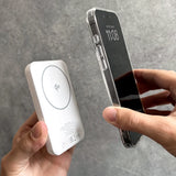 Powerbank Puro Mag Plus 5000mAh 20W Qi2 kompatibel med MagSafe 1x USB-C Power Delivery - hvid