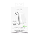 Puro Power Link 10 Plus 10000mAh Power Bank med indbygget USB-C-kabel   Hvid