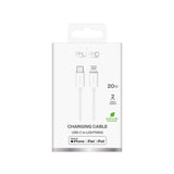 Puro TPE 20W USB-C - Lightning Cable 2m - hvid