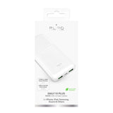 Powerbank Puro DAILY 10 PLUS 10000mAh 2x USBA / 1x USB-C 22,5W - hvid