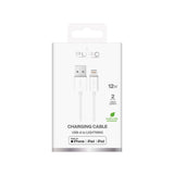 Puro TPE 12W USB-A - Lightning Cable 2m - hvid