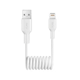 Puro 12W USB-A - Lightning Spiral Cable 1m - hvid