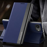 Sleep Case Pro til iPhone 16e / 17e med flap og stand - blå
