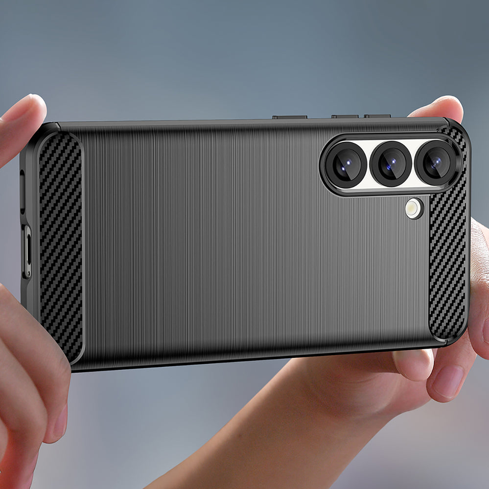 Carbon Case til Samsung Galaxy S25 Edge - sort
