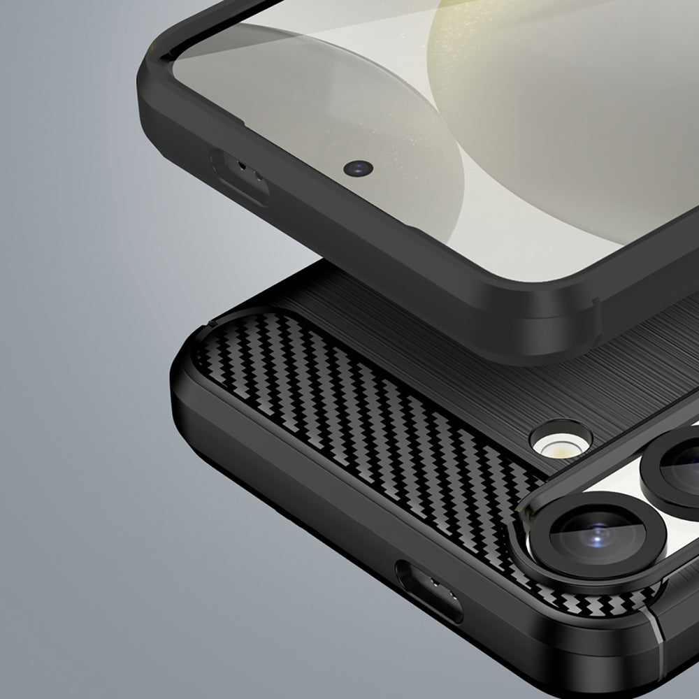 Carbon Case til Samsung Galaxy S25 Edge - sort